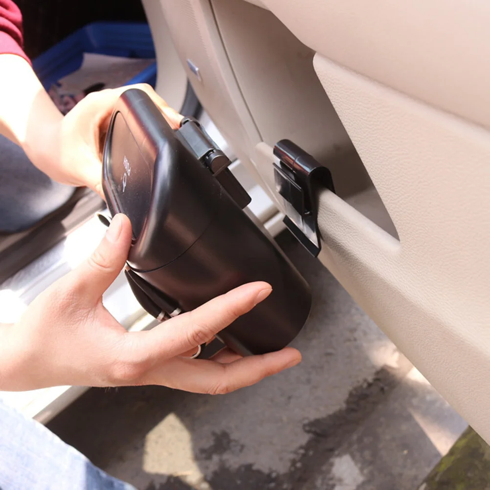 

Car Trash Can Cute Bow Design Dust-Proof Portable Garbage Bin For Car Auto Organization Vehicle Accessories Mini Trash Can