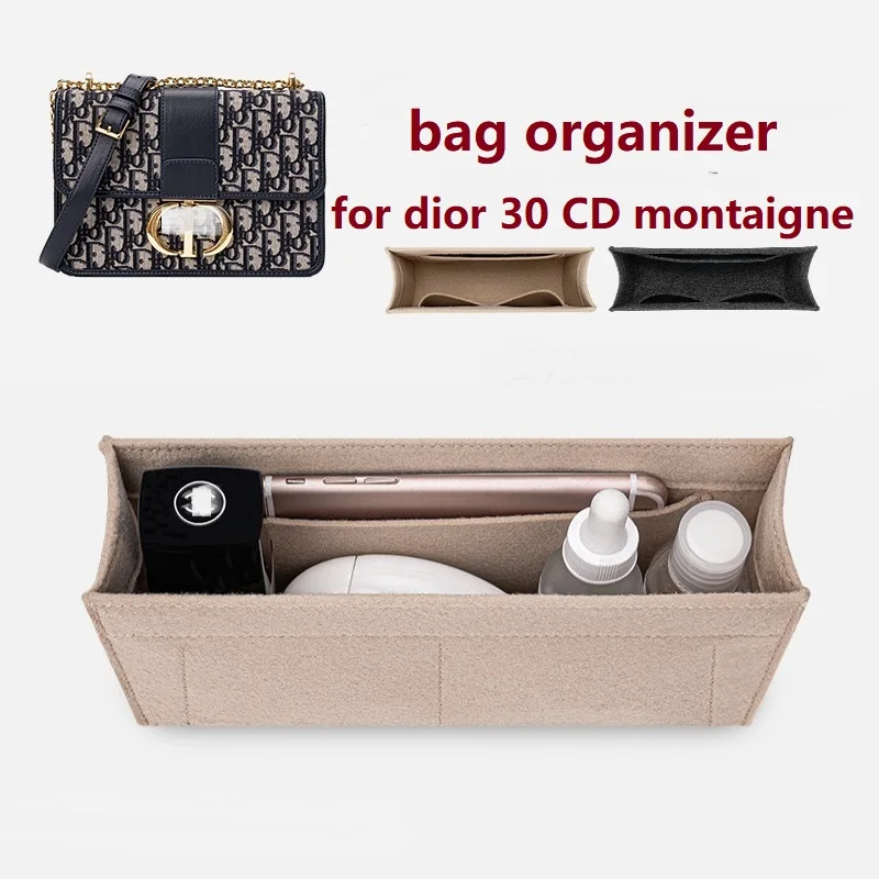 【Only Sale Inner Bag】Bag Organizer Insert For Dior CD Small 30 Montaigne east west chain Organiser Divider Shaper Makeup Bag