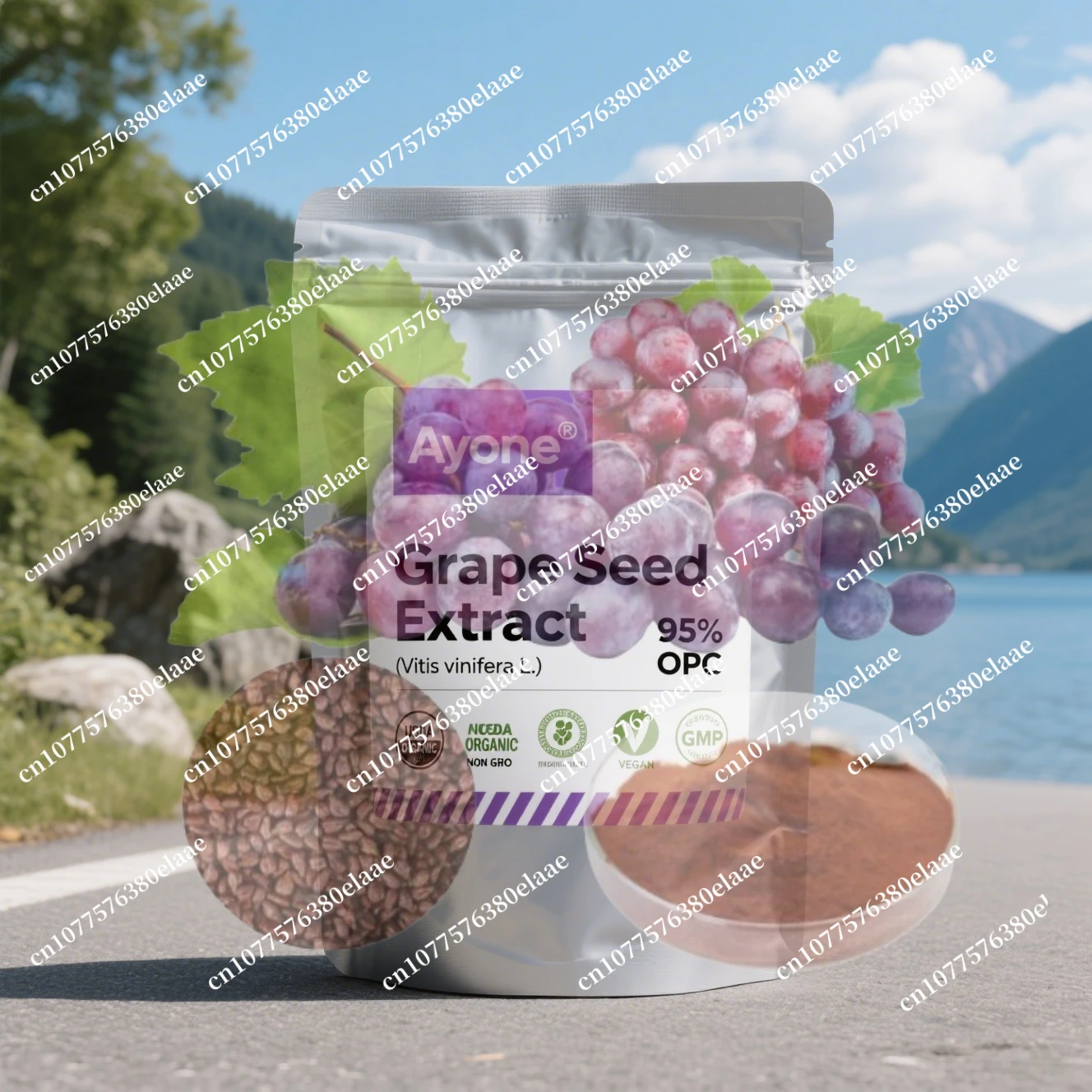 

Индивидуальная быстрая доставка, 95% OPC, экстракт винограда, упаковка, сумка из алюминиевой фольги