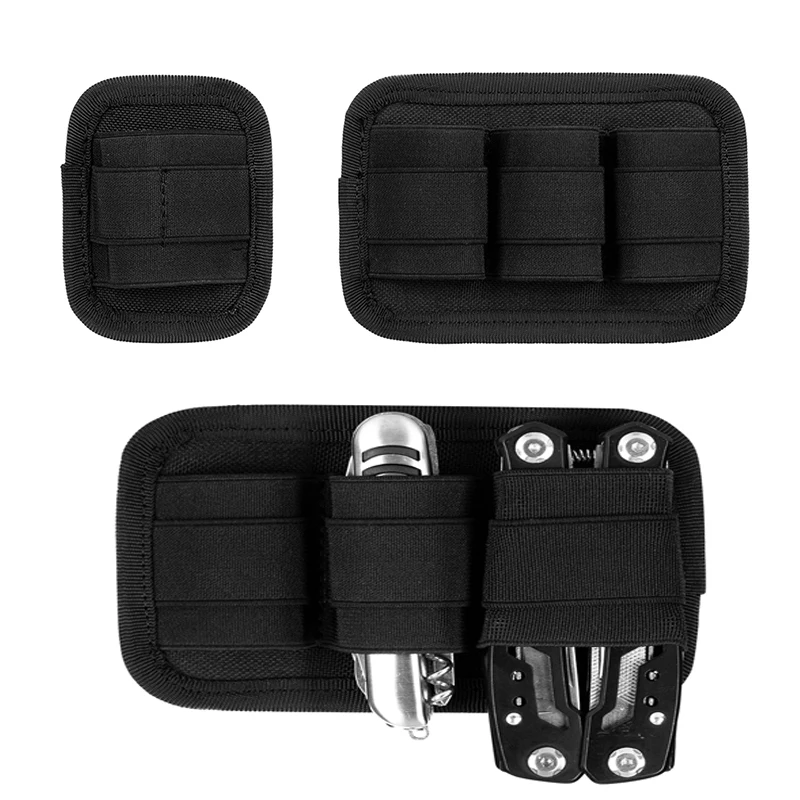 

Тактический держатель для инструментов EDC, кобура для панели Molle, двухслойная модульная кобура для хранения охотничьего жилета, рюкзака-органайзера, аксессуары