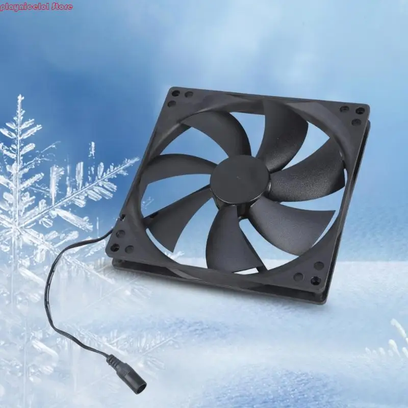 18025mm 12V Exhaust Fan With 5.5x2.1mm Connector 53CFM Quiet Operation For Networking Equipment And Home Ventilation