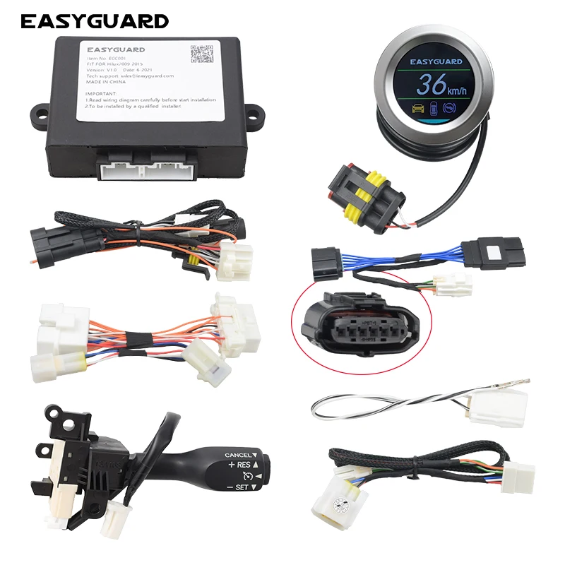 EASYGUARD Plug&Play Cruise Control System Fit for Toyota Corolla Yaris 13-18 with Electronic Throttle Speed Control