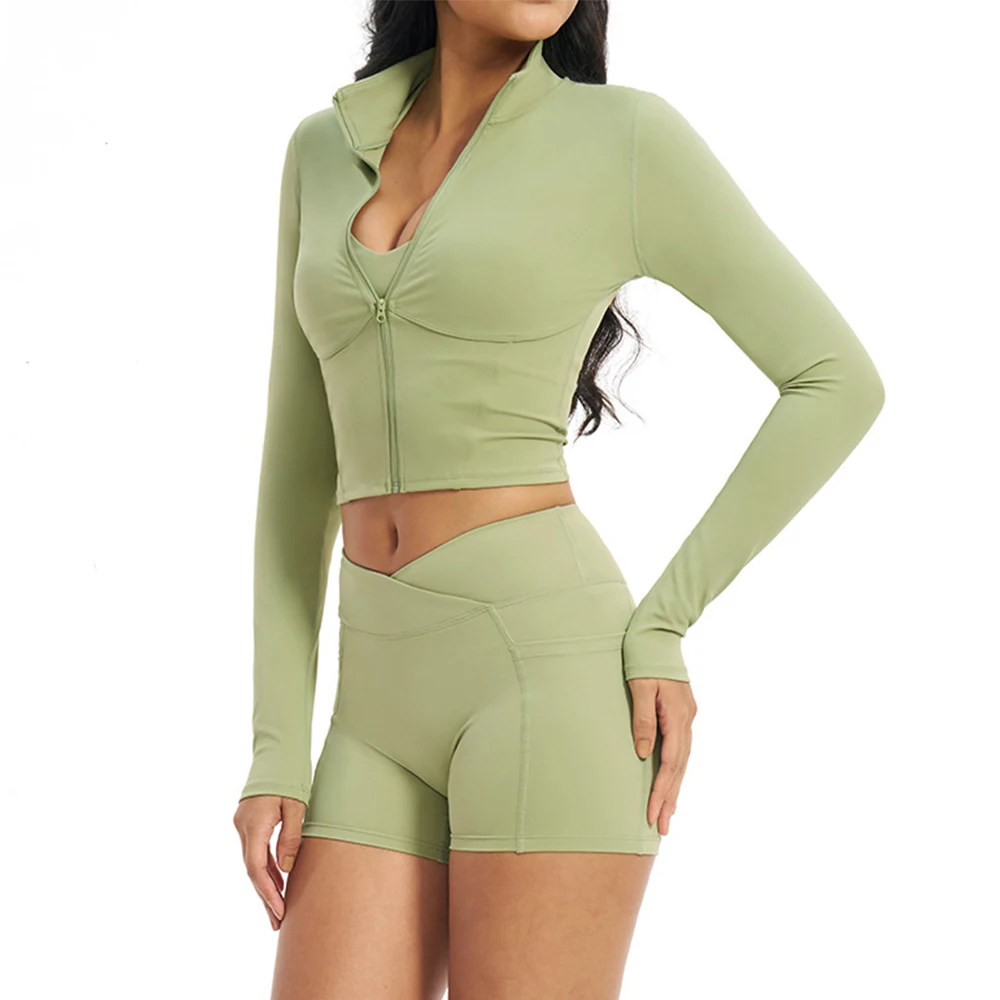 

Женские спортивные рубашки с длинным рукавом для йоги, фитнеса и тренировок, дышащие, высокоэластичные, быстросохнущие, для занятий в зале