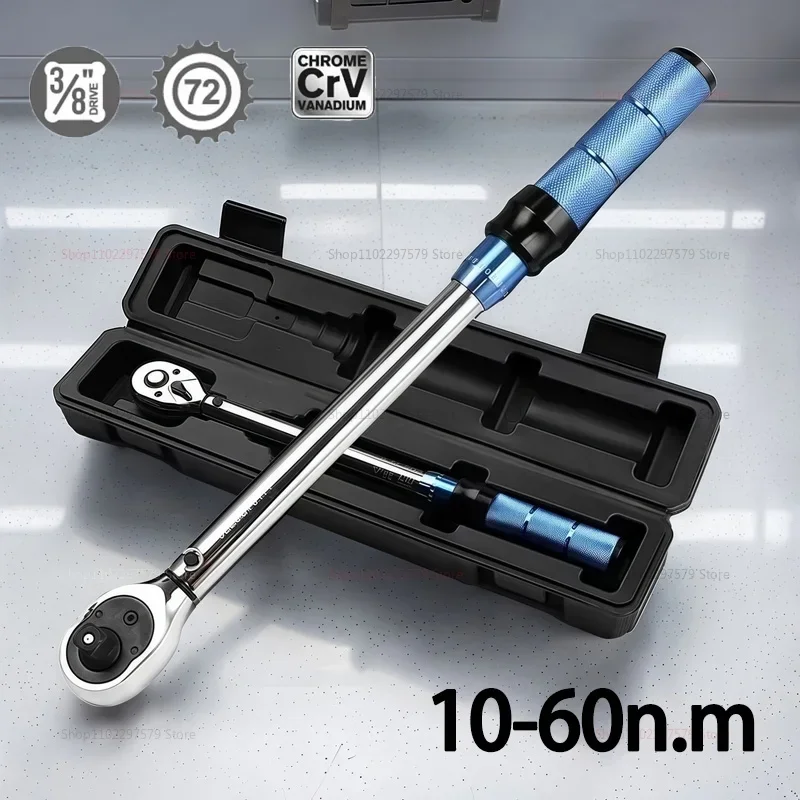 

3/8 10-60Nm Torque Wrench Automotive Ratchet Socket Spanner Accuracy ±3% Digital Professional Mechanical Workshop Tool for Drive