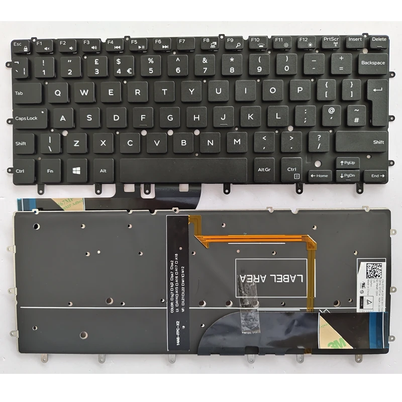 Клавиатура для ноутбука DELL Inspiron XPS 13 7000 7347 7348 7352 7353 7359 15 7547 7548 9343 9350 9360 N7548 с подсветкой