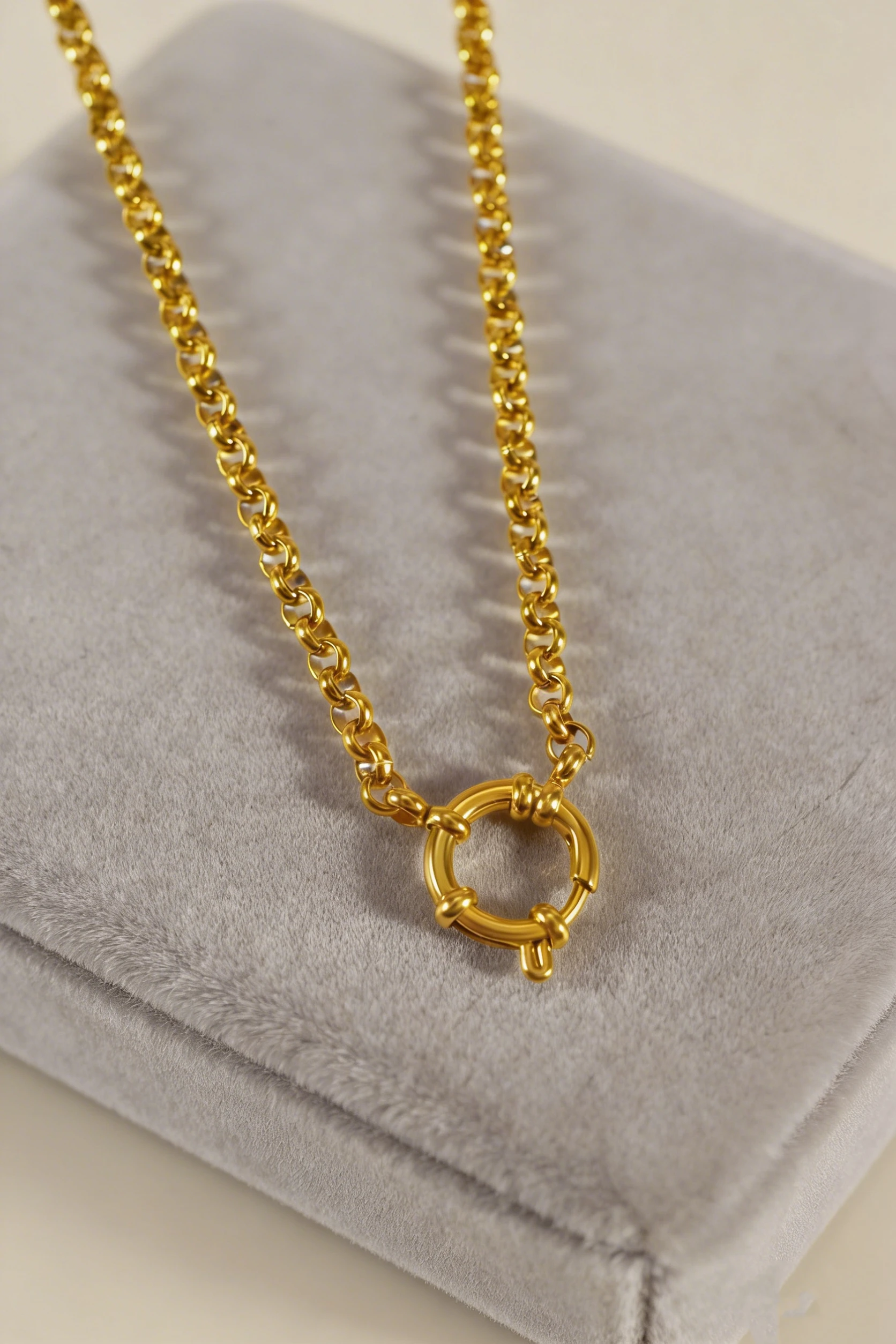 Personalized DIY Jewelry Openable Clasp Stainless Steel Link Chain Necklace Paper Clip Chain Women's Custom Jewelry