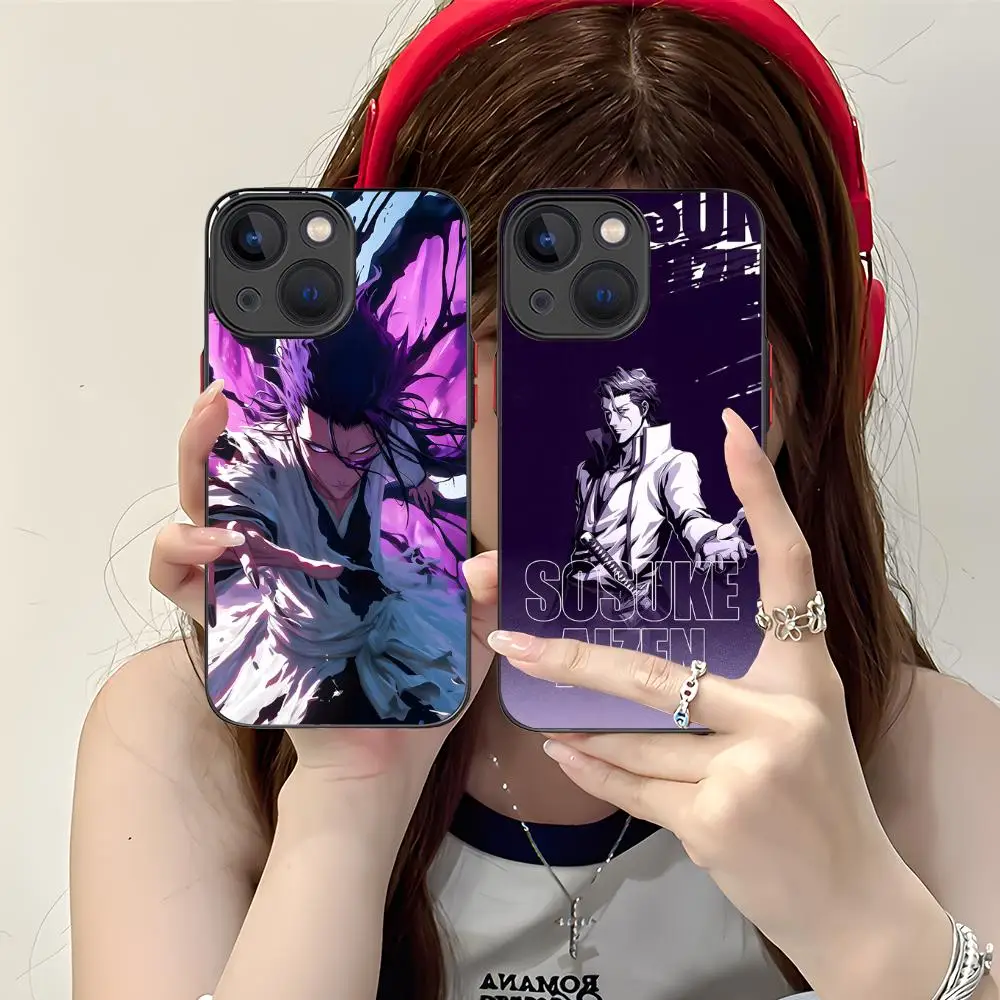 

Bleach Aizen Sosuke Phone Case for iPhone 16 15 14 13 12 11 X XR XS 8 7 Pro Max Plus Mini Colour Printing Silicone Pretty Cover