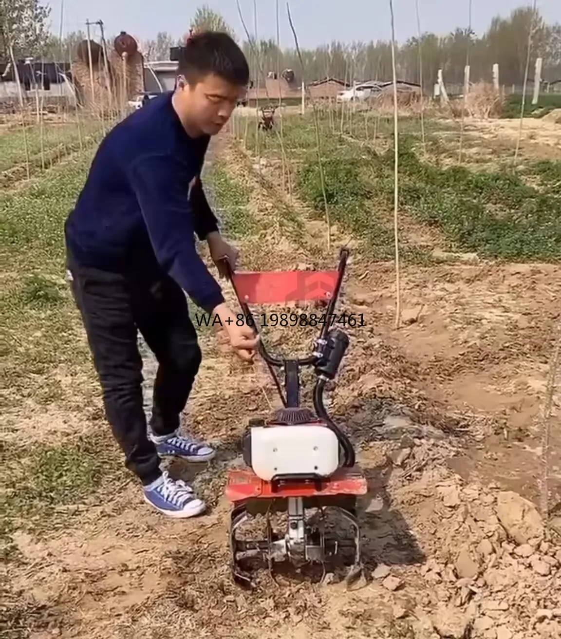 

Agricultural Small Multi-functional Hand-held Cultivated Land Loosening Machine Rotary Tiller Micro-tiller