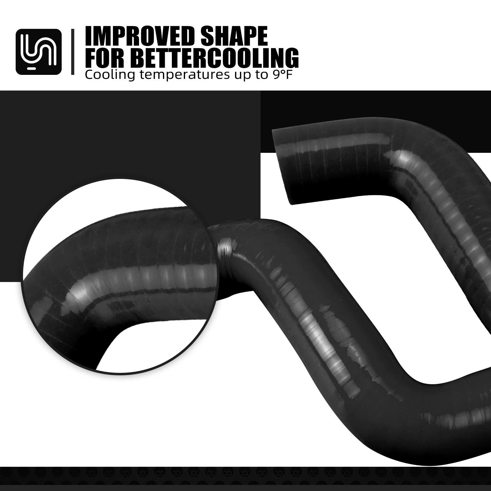 NICECNC Per KTM EXC-F 450 EXC-F 500 XWF 500 2024 Per Husqvarna FE450 FX450 FS450 GasGas EC450F EW500F Kit Tubo Flessibile Per Radiatore In Silicone