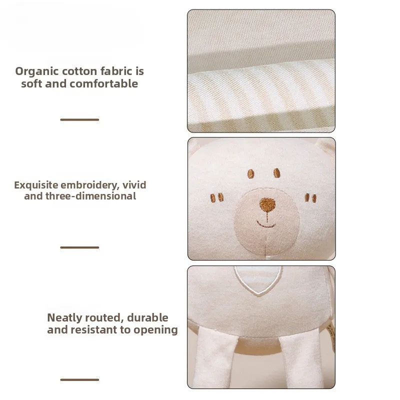 ตุ๊กตากระต่ายผ้าพลัฌสำหรับเด็ก ตุ๊กตาห้อยรถเข็นเด็ก ของเล่นปลอบประโลมเด็กทารก ของเล่นแขวนรถเข็นเด็ก ของขวัญสำหรับเด็ก