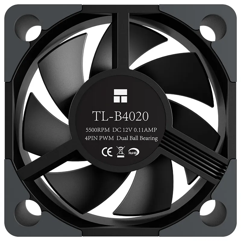 Вентилятор охлаждения корпуса ThermalrightTL-B4020, 4 см, 40x40x20 мм/двойные шарикоподшипники/высокий объем воздуха 5500 об/мин/вентилятор охлаждения компьютера