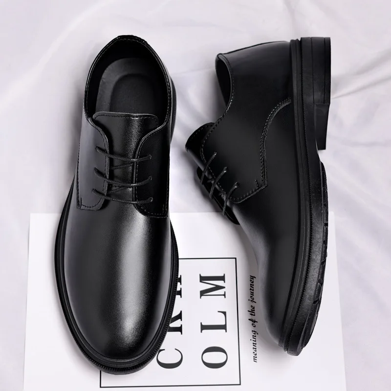 

Handmade Men's Business Casual Shoes Comfortable Classic Lace-Up Work Shoes Fashionable Wedding Men's Footwear