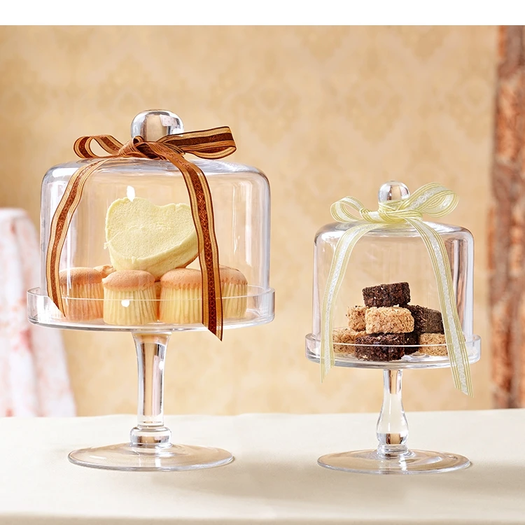

Прозрачная стеклянная подставка для кексов, крышка для свадебного десерта, декоративная тарелка, формы для выпечки, кухонные аксессуары