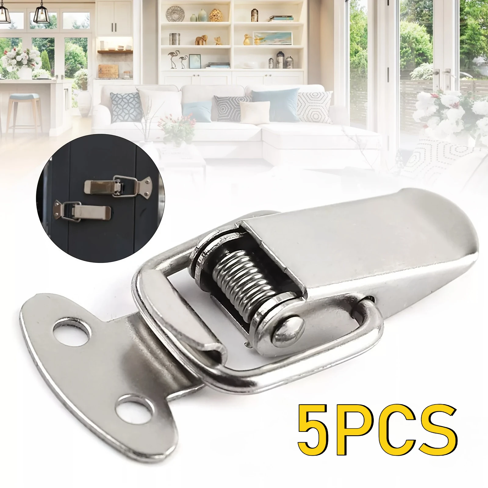 5PCS Toggle Latches Spring Loaded Clamp Clip Case Box Latch Catch Toggle Tension Lock Lever Clasp Closures Crate Lock Snap Lock