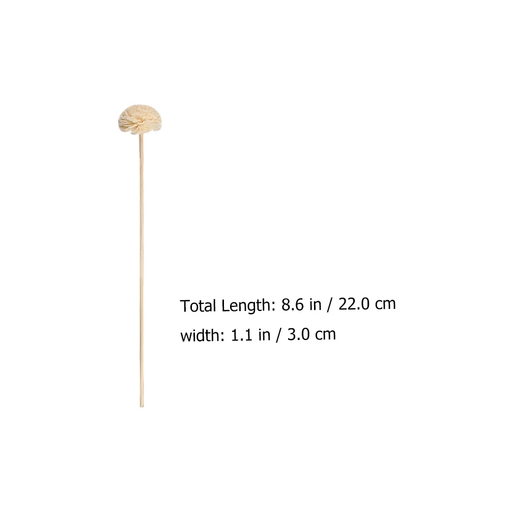 

8 Pcs Diffuser Sticks Aromatherapy Flower Simulation Essential Oil Fragrance Dried Decorative Bulk Home Office