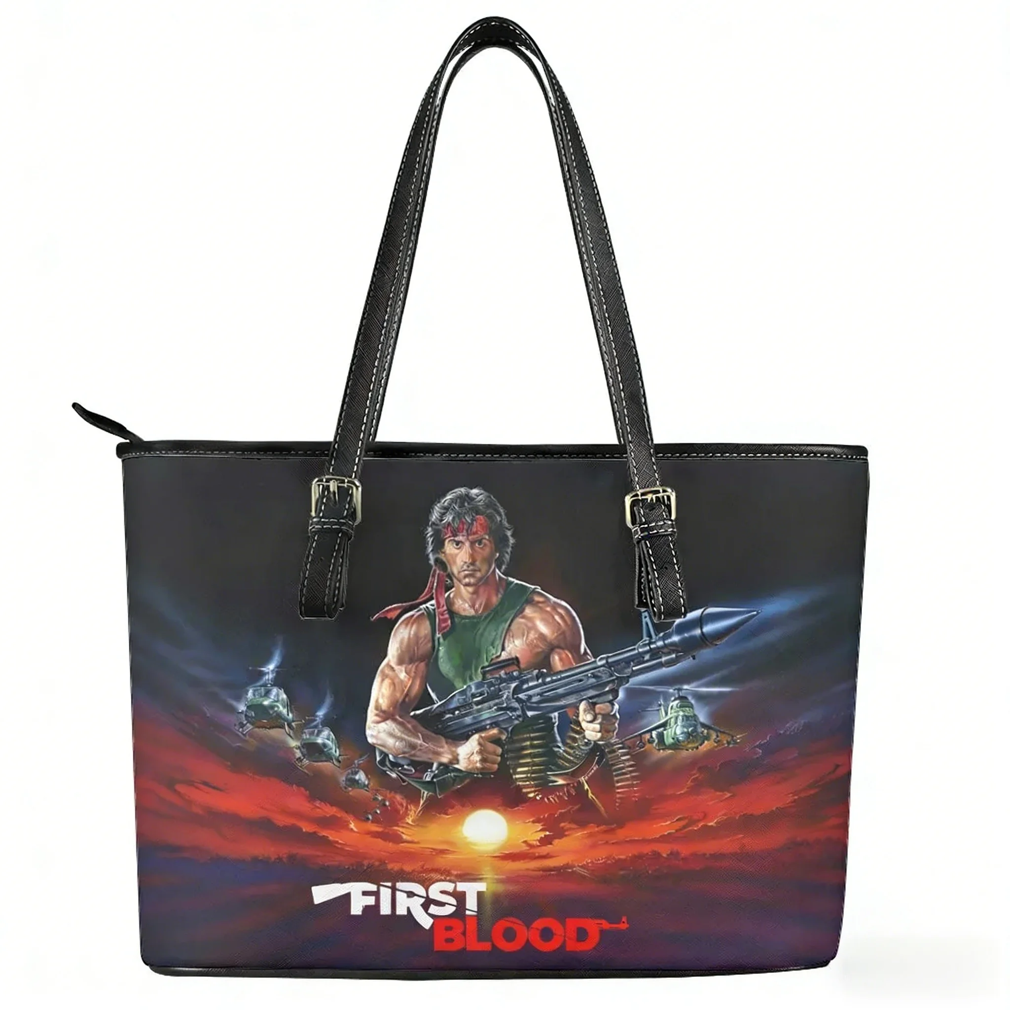 

Джона Рабо, первый кровь, фильм, сумка на заказ, женская и мужская персонализированная большая сумка, сумка на плечо, деловой кожаный кошелек, дорожная сумка, подарок