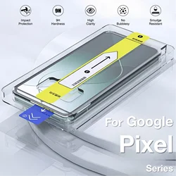For Google Pixel 9Pro XL 6a 9a 7a 8 9 Pro 8Pro 8a Screen Protector Tempered Glass Protective Easy Install Auto-Dust Removal Kit