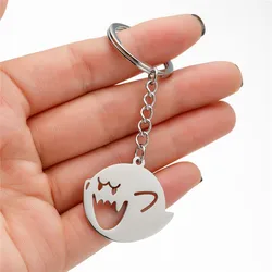 Funny Halloween Ghost Keychain Cartoon Skull Key Rings Gifts for Women Girls Bag Keyring Pendant DIY Jewelry Accessories