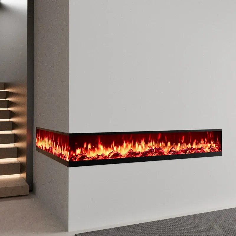 2026Fireplace Simulated Flame European-style Embedded Living Room Decorative Cabinet Household Instant Heater Background Wall