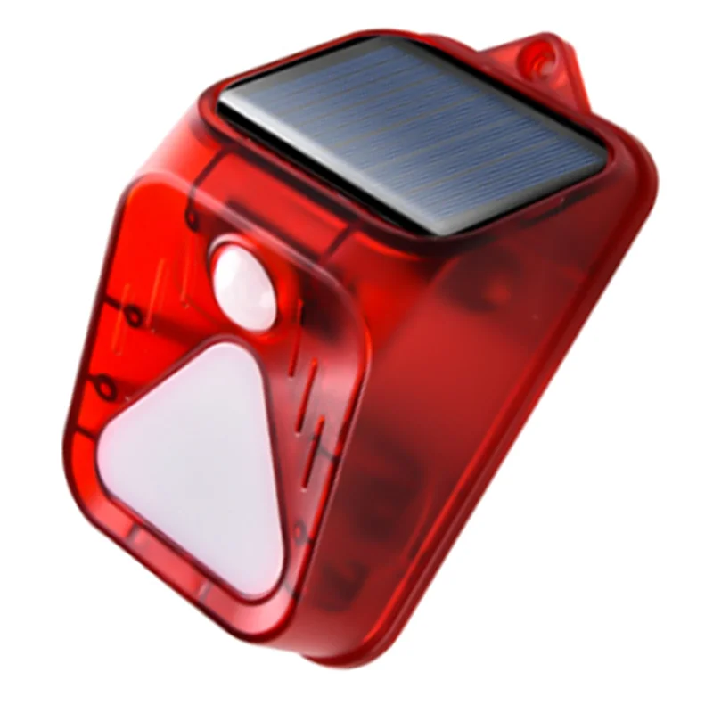 M11ksolar Powered Alarm Light Motion Sensor Detector Solar Wall Light Infrared Alarm