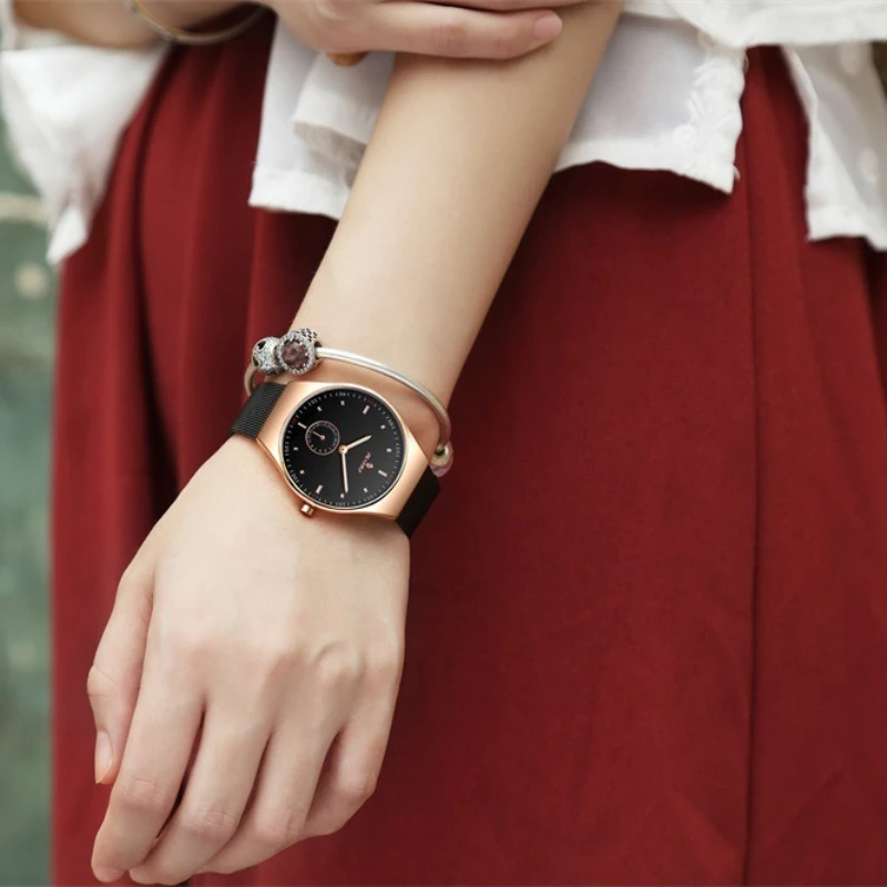 

New Lady Quartz Watch Stylish Simple Luxury Waterproof Trend Student Leisure Ladies Watch Birthday Gift