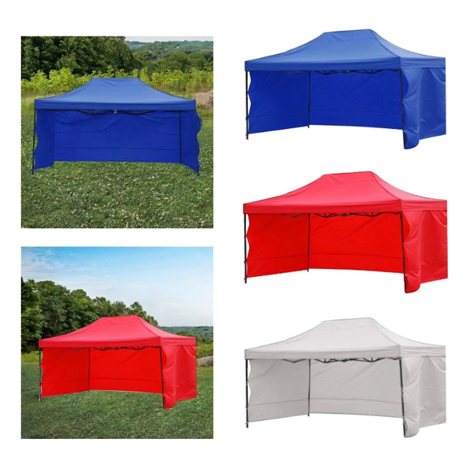 

Canopy Cover with Sidewalls Gazebo Cover Canopy Tent for Beach Patio Outdoor