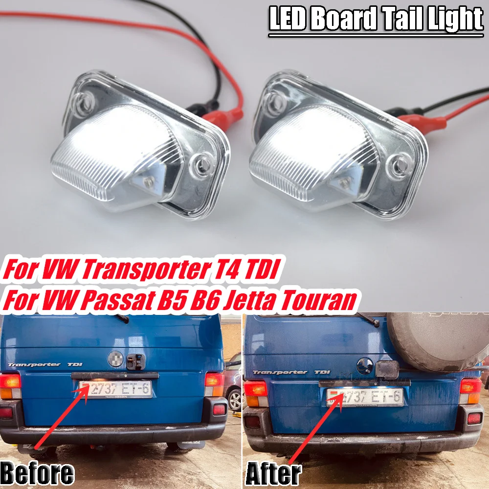 LED Car License Plate Lamp Lights For VW T4 Transporter syncro TR CAMPMOB (TYP2/TRANSP./LT)[CAMP] AUTO Number Lamp 12V