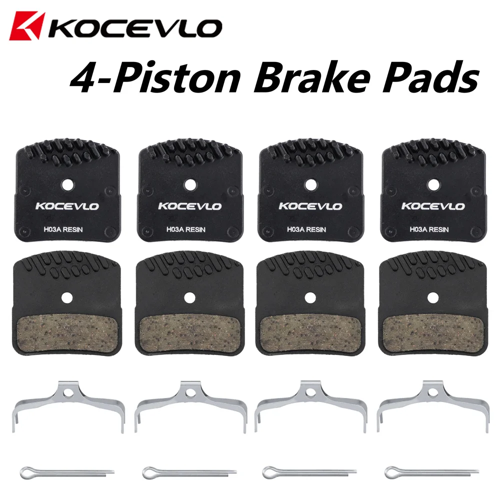 KOCEVLO  Ice Tech Pads  H03A  Resin Pads Disc Brake Pads For  4 Piston M820 M640 M6120 Brake Pads