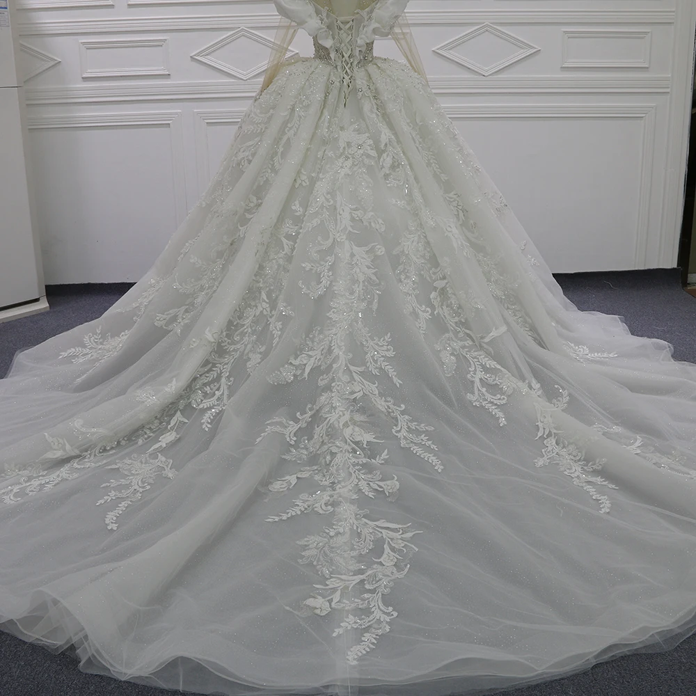 Newest Women's Lace robe de mariage mode 2023 Evening Luxurious Wedding Dress for Bride 333