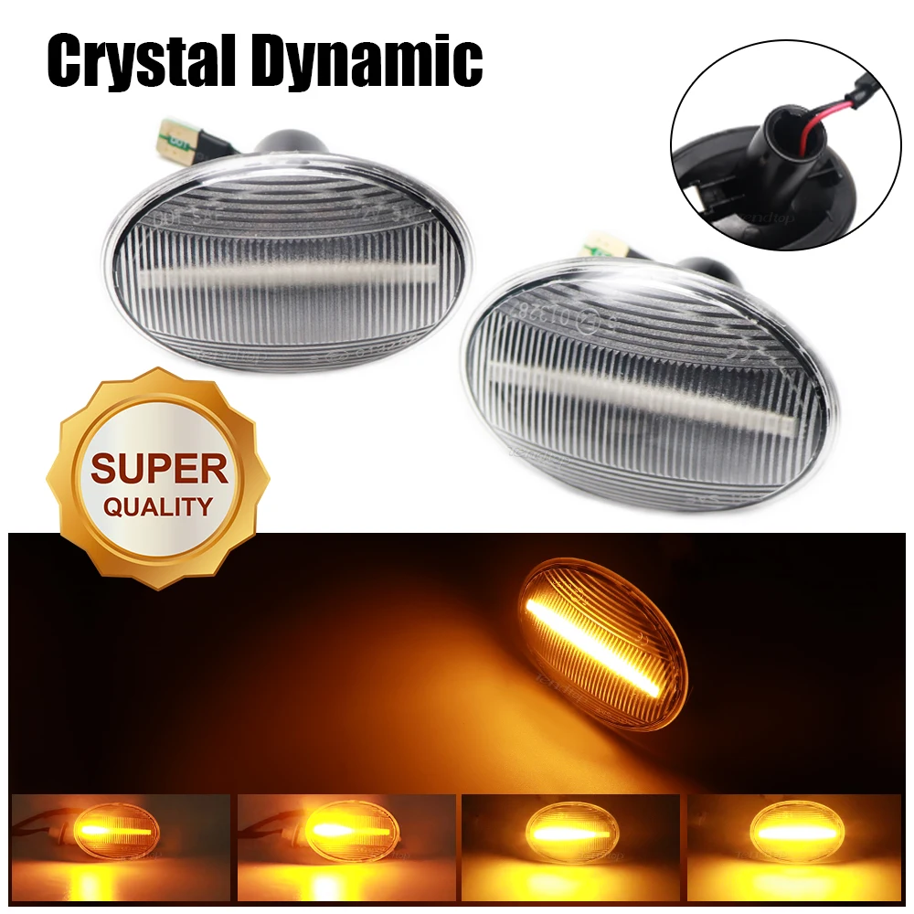 Dynamic LED Flashing Turn Signal Lamp Side Marker Light Car Tuning For Mini Clubman R55 Cooper R56 R57 Coupe R58 R59 07- 13