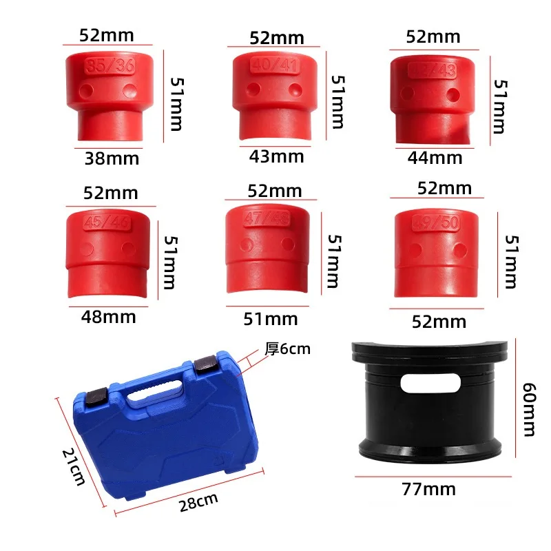 14Pcs Universal Motorcycle Bike Fork Seal Driver Tool Kit Installer Driver Set 35/36 40/41 42/43 45/46 47/48 49/50mm Adapter