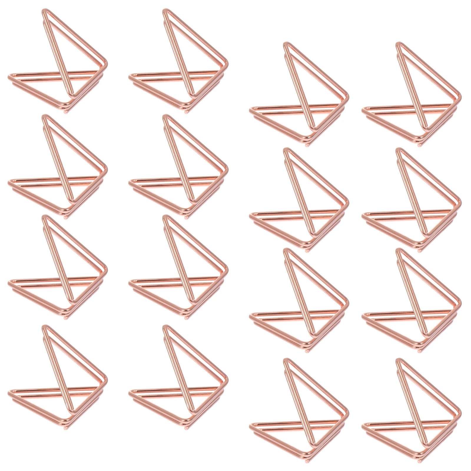 

25 Pcs Photo Holders Message Holders Memo Clips Picture Clips Office Desk Accessories Triangle Stand Display Storage