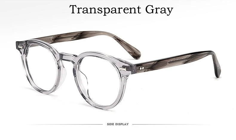 Yimaruili Modetrend Luxus High-End-Acetat Brillen Retro runde optische Brille Rahmen für Männer und Frauen kbt9861 – Detail 11