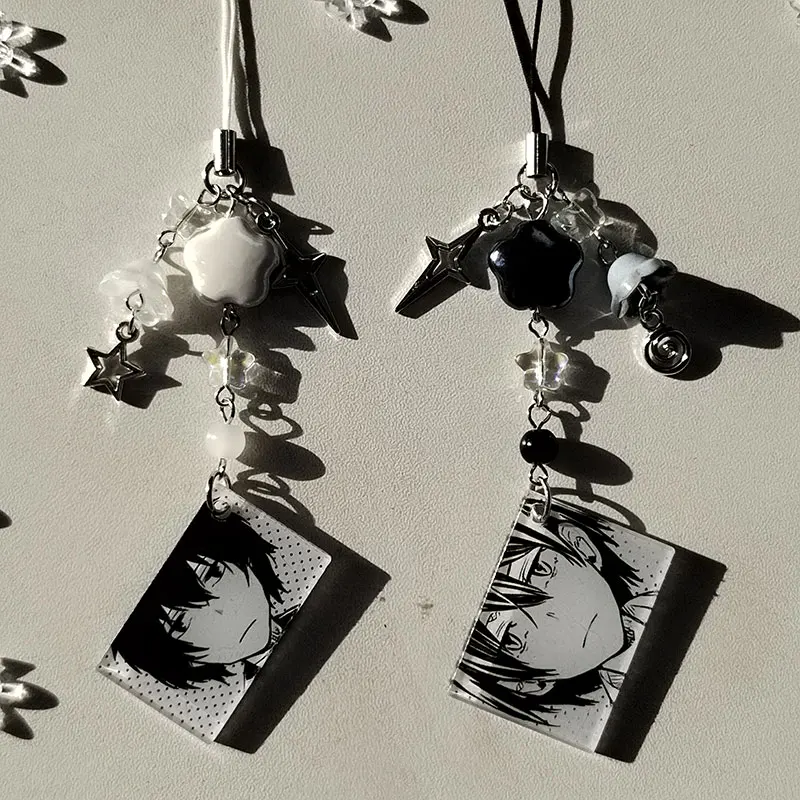 Llavero/encanto para teléfono inspirado en BSD Dazai Osamu y Fyodor perros callejeros Bungou
