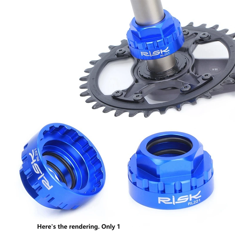 RISK 12 Speed Direct Loading Disc Tool Crankset 12 Seconds Bike Chainring Installation Tool For Shimano M7100-M9100 Blue