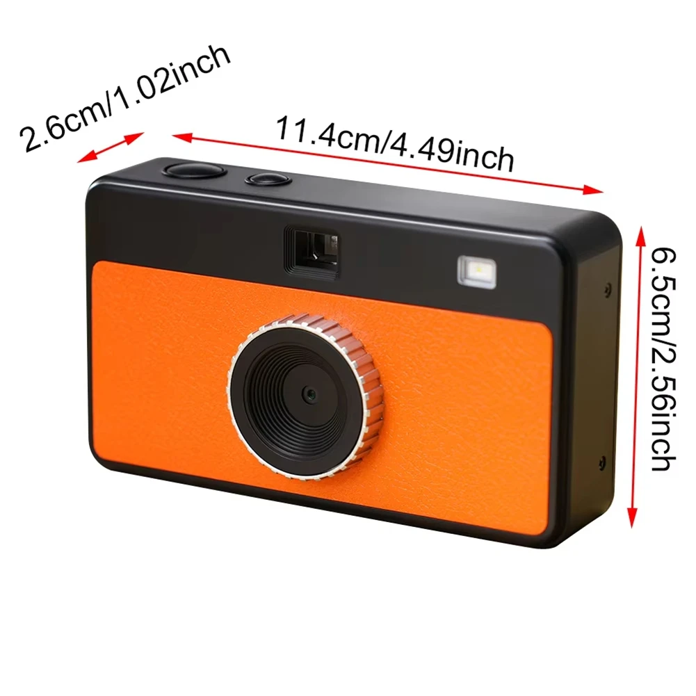 CCDD มินิกล้องดิจิตอล HD แบบพกพาสําหรับนักเรียน HD Beauty Selfie Retro Campus กล้อง 12.0 MP