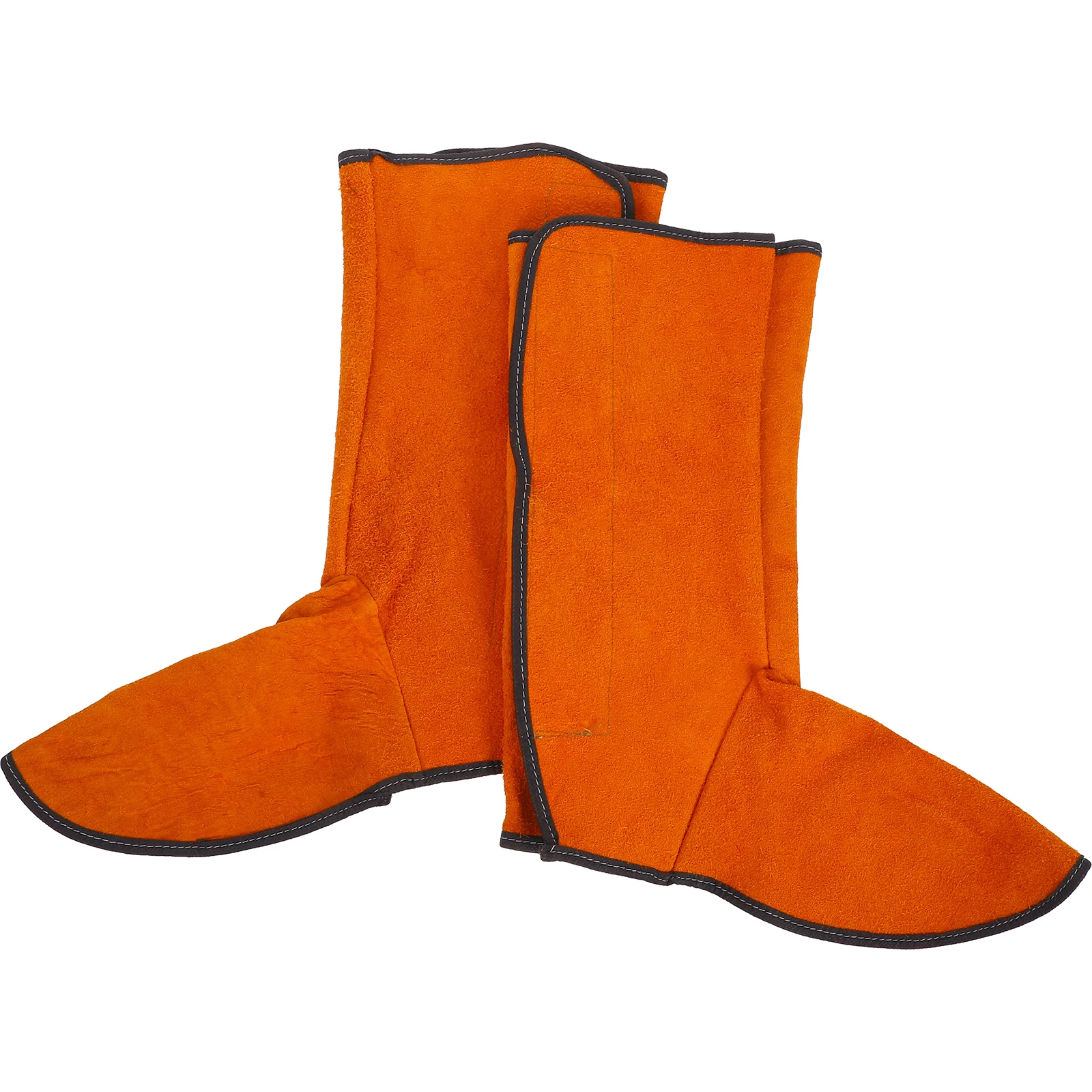 

2pcs Welding Protective Leggings Yellow Boot Covers for Men Breathable Shoe Spats Anti Heat Sparks Factory Use
