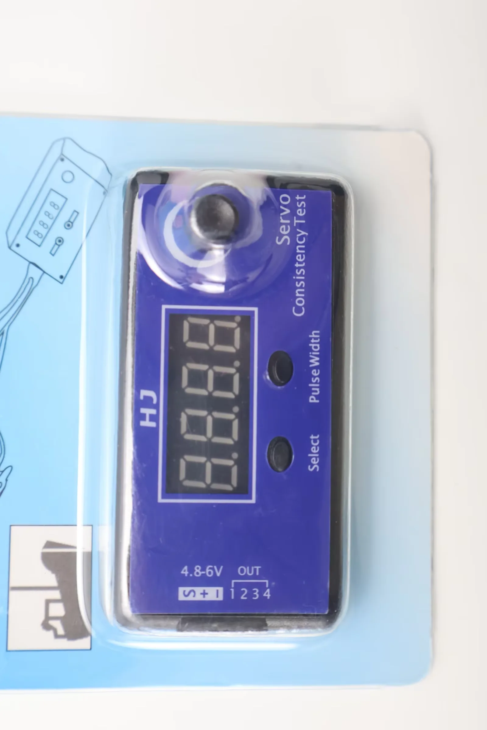 HJ 4-قناة RC سيرفو تستر التوجيه الرقمي ESC التحكم في الاتساق متعدد الوظائف 2us لسيارة طائرة هليكوبتر