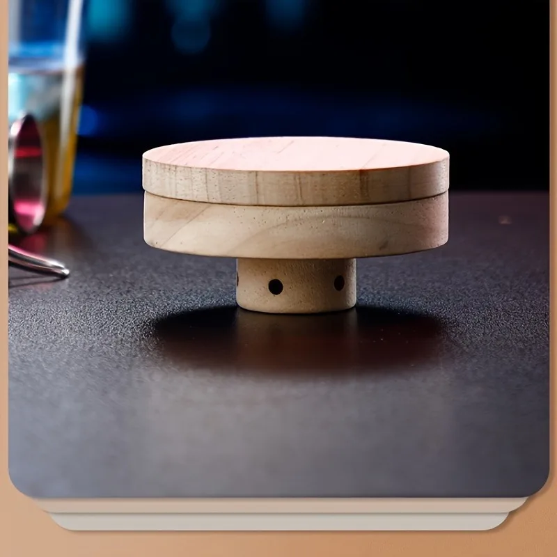 Glas-Top Smoker-Set mit 4 Holzchips für Whiskey-Getränke und Cocktail-Räuchern – Barkeeper-Zubehör, Geschenk für Männer – Detail 6