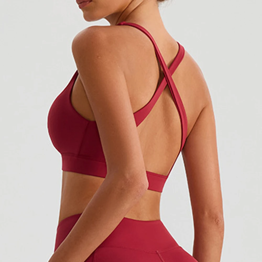 Sports Bras For Women Gym Top Shockproof Elastic Fitness Sports Underwear Slim Yoga Crop Top Sports Underwear Athletic Wear