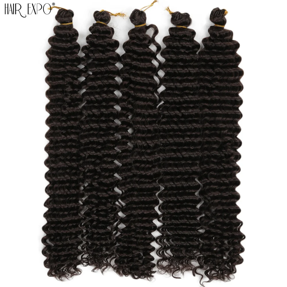 22 "Deep Wave Häkeln Haar synthetische Leidenschaft Twist Flechten Haar verlängerung Afro Locken Wasserwelle Deep Twist Zopf Haar Ozean Welle – Detail 13