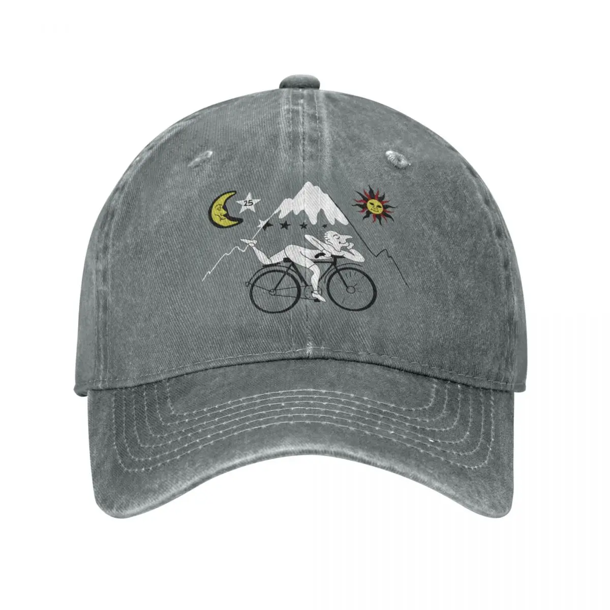 Bicycle Day Albert Hofmann Unisex Baseball Cap Lsd Acid Blotter Party Distressed Denim Hats Cap Vintage Outdoor Running Headwear