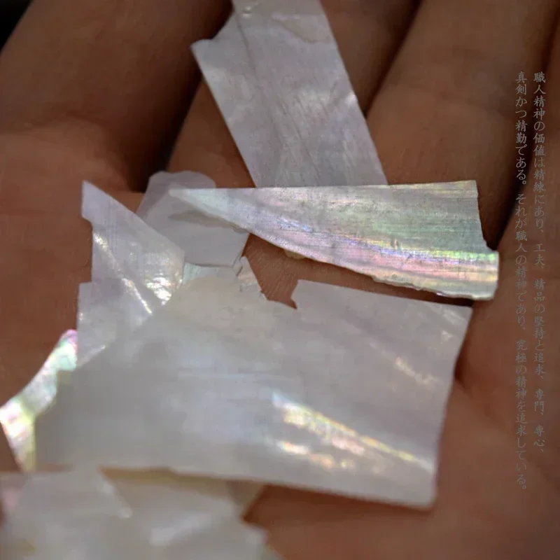 شل قطع الورق 50 جرام أذن البحر أم اللؤلؤ قذيفة مطعمة ورنيش الفن ورنيش اللوحة إصلاح الذهب