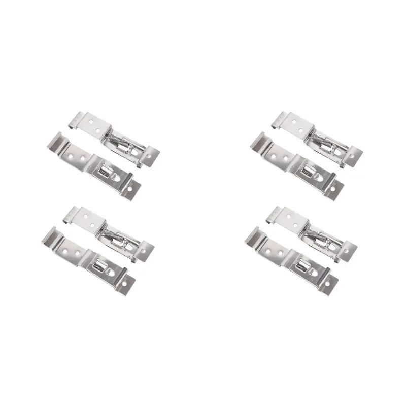 

Premium-8-Piece Trailer License Plate Holder Clips - Stainless Steel, Spring Loaded, Perfect Trailers And Caravans
