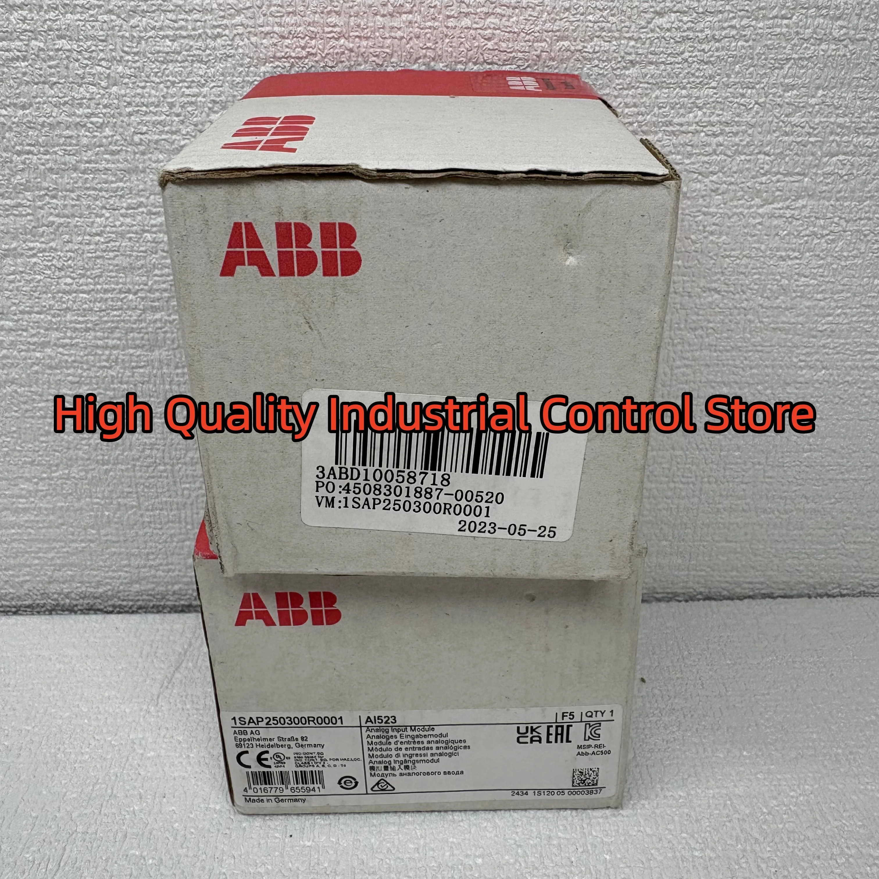 Gloednieuwe AI523 1SAP250300R0001 PLC-module