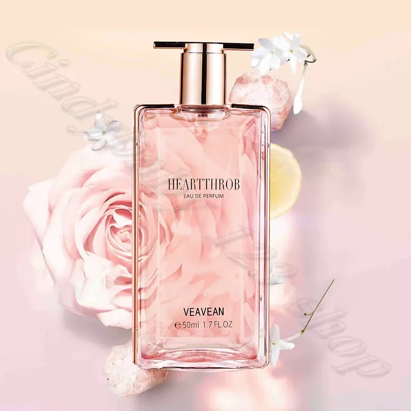 Vva fantástico perfume feminino areia movediça cedro flor de madeira e fragrância de frutas de longa duração fresco eau de toilette 50ml