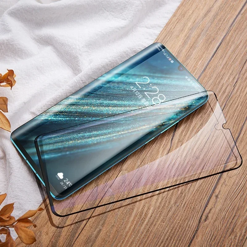 Szkło ochronne 20D Curver do Huawei P50 P40 P30 Pro Screen Protector do Huawei Mate 40 30 20 Pro Plus Nova 7 Pro 5G Glass