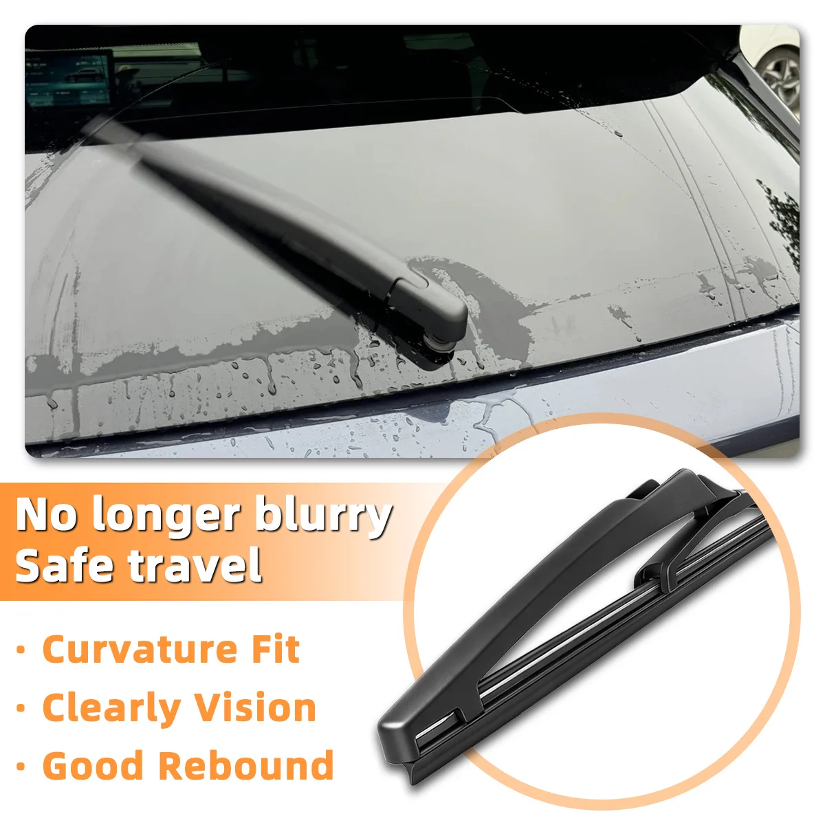 Yitong Suitable Fit Renault Avantime 2001-2003 Rear Window Wiper Blade Auto Back Glass Wiper Replacement Silent Cleaning Parts view 5
