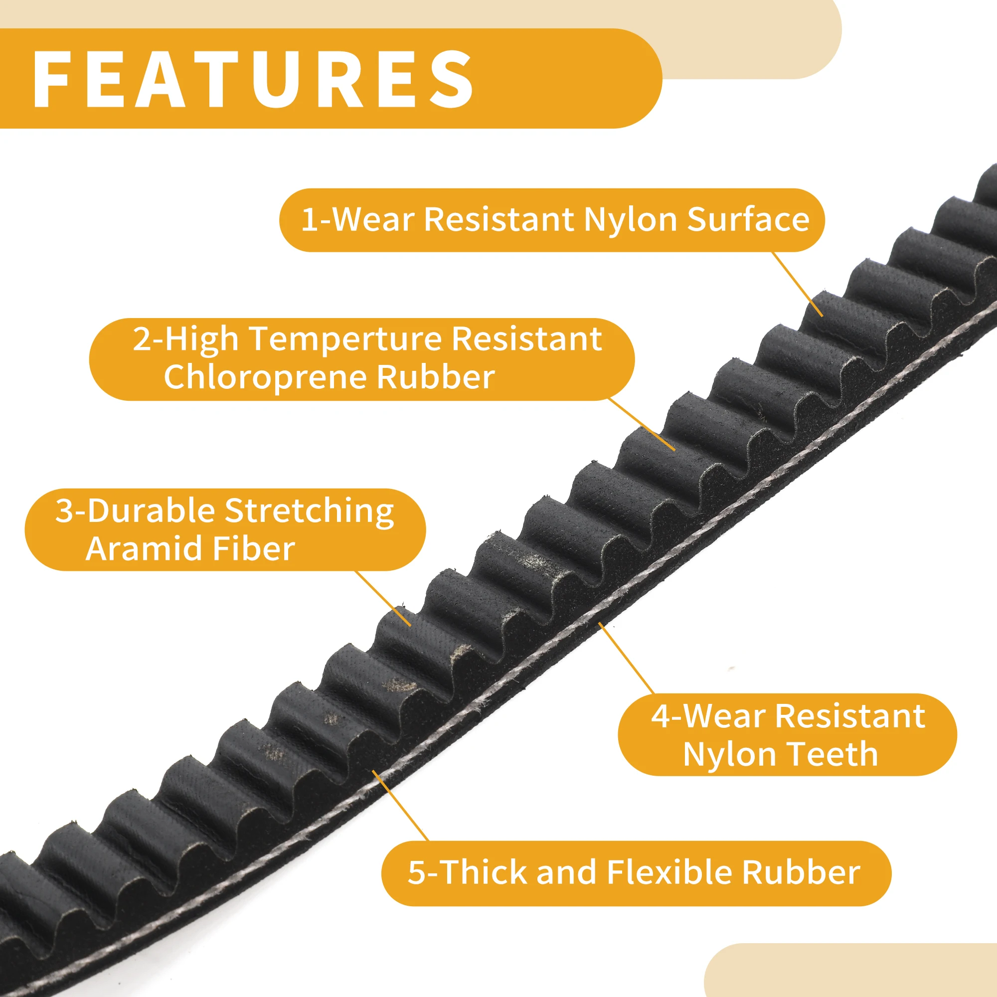 Motoforti محرك حزام دراجة نارية الخامس حزام لهوندا FES125 لهوندا PES125R لهوندا S-Wing PS125 لهوندا NES150 #6