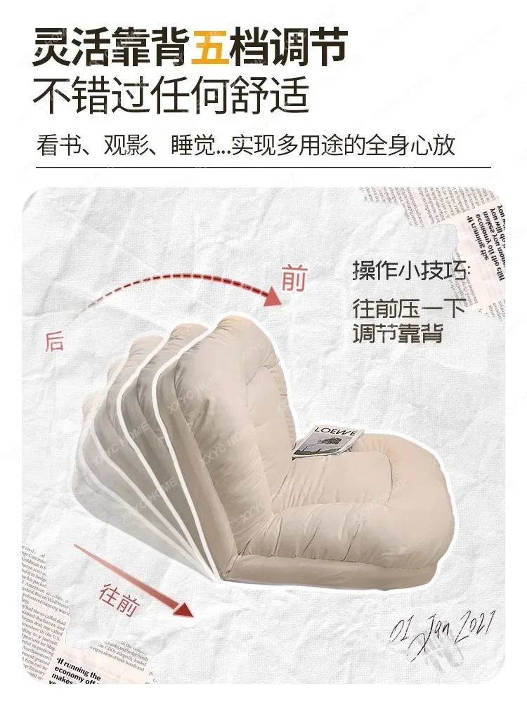 Single Tatami Sleeping Reclining Backrest Seat Room Folding Small Sofa furniture living room  sillas  muebles de la sala